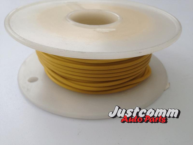 OEX AUTOMOTIVE CABLE 30m METRE ROLL 3mm SINGLE CORE WIRE - YELLOW ACX0706