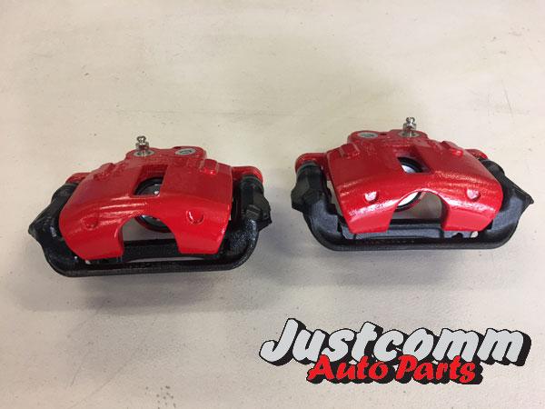 GEN PBR COMMODORE VN VP VR VS RECONDITIONED SOLID REAR BRAKE CALIPERS - RED