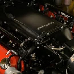 Holley Ultra Lo-Ram Manifold Kit - With Fuel Rails - Black - GM LS3/L92