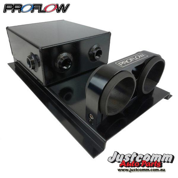 Proflow Dual Pump 2.5ltr Black Finish Surge Tank Suits for Bosch 044 Pumps