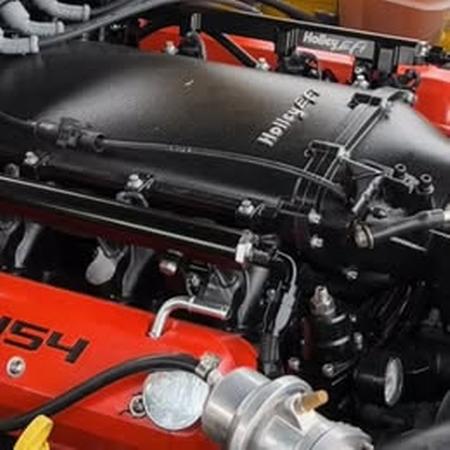 Holley Ultra Lo-Ram Manifold Kit - With Fuel Rails - Black - GM LS3/L92
