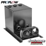 Proflow Dual Pump 5ltr Black Finish Surge Tank Suits for Bosch 044 Pumps