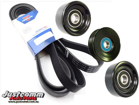 VT VX VY Commodore 3.8 V6 L67 Serpentine Drive Belt and Pulley Kit 1997-2004