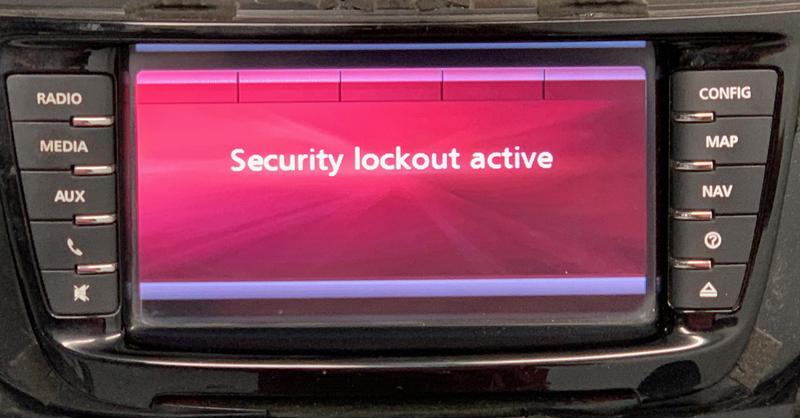 VE Commodore IQ Radio VIN Programming Service - Security Lockout Active