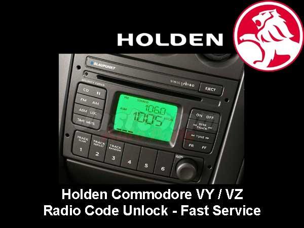 Holden Commodore VY VZ Blaupunkt CD Player Pin Code Service