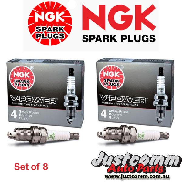 VF COMMODORE LS2 / L98 - NGK TR6 Spark Plugs Set of 8 - Suit Cammed or Turbo
